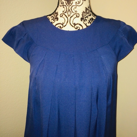 Banana Republic Silk Blue Dress - Picture 2 of 4